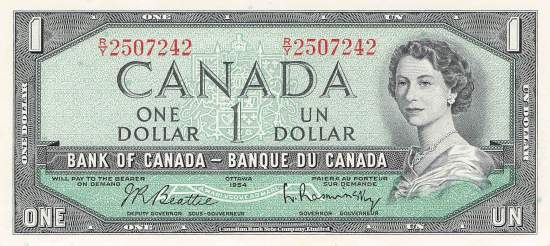 Kanada 1 Dollar 1954  p.74b